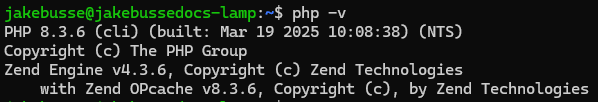 PHP 8.3.6 (cli) (built: DATE) (NTS)