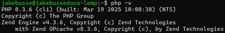 PHP 8.3.6 (cli) (built: DATE) (NTS)